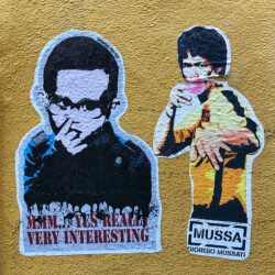 © Philk Collage Bruce Lee sur les murs de Séville